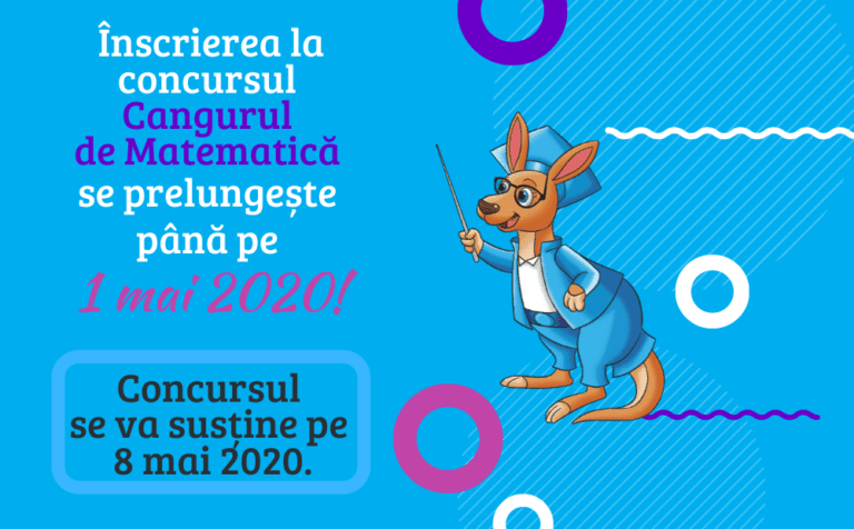 cangurul de matematica, prelungire inscrieri, 1 mai 2020
