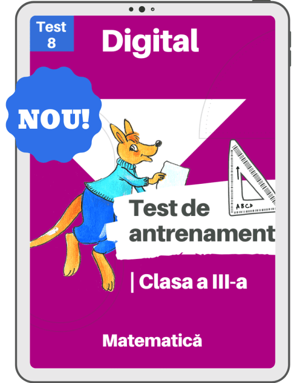 d. Test 8 de antrenament, clasa a III-a – Cangurul de Matematică