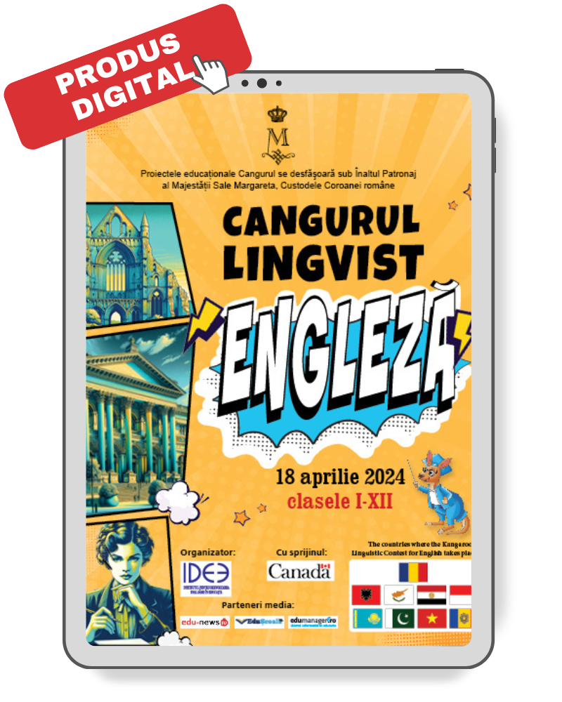 Produs digital Cangurul Lingvist-Engleza 18 aprilie 2024