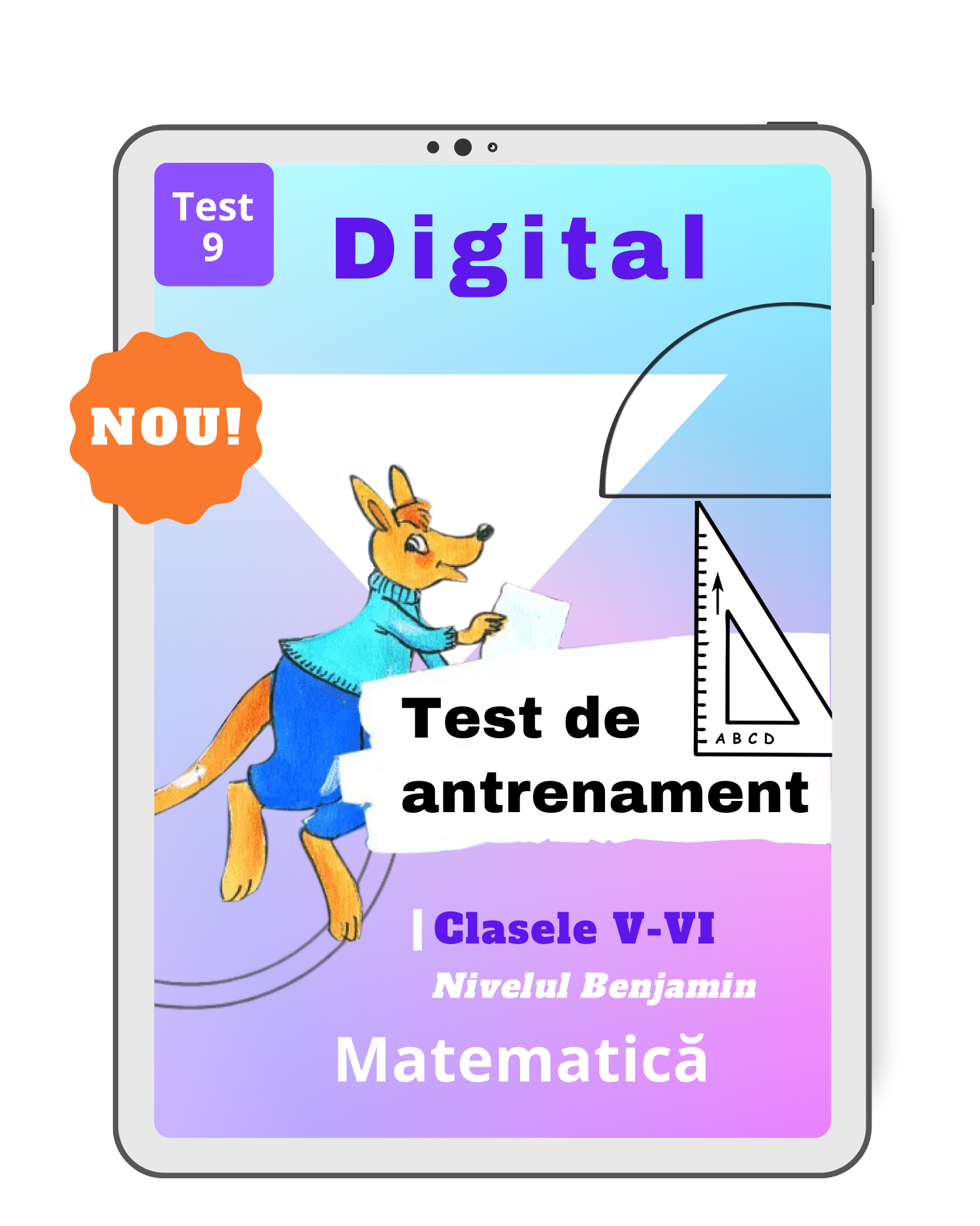 f. Test 9 de antrenament, nivelul Benjamin, clasele V-VI – Cangurul de Matematică