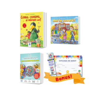 Gradinita pachet 2_Desen alfabet viu+Corbul 10trucuri+Revista + Bonus